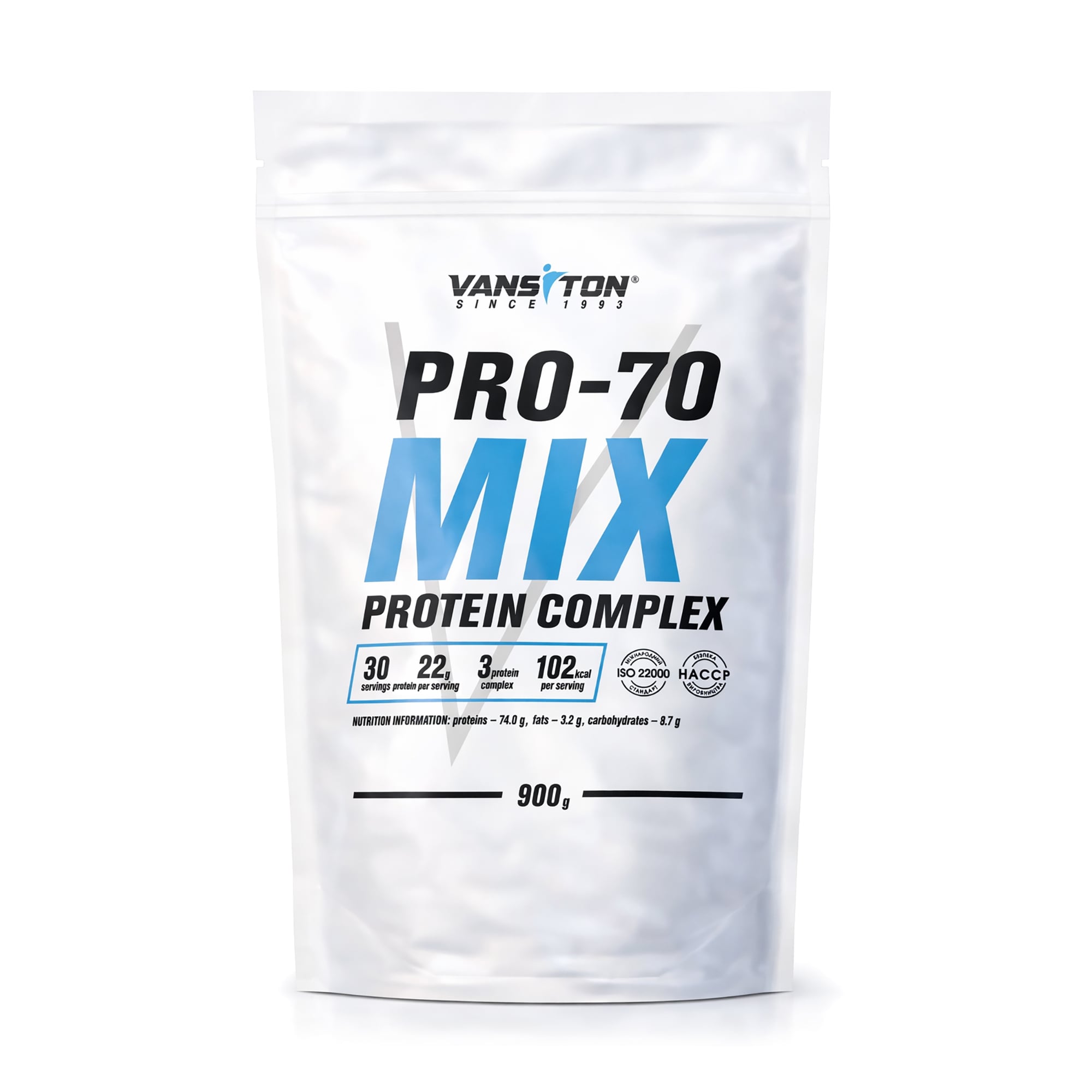Протеїн Vansiton Pro-70 Mix Protein Complex Капучино, в порошку, 900 г