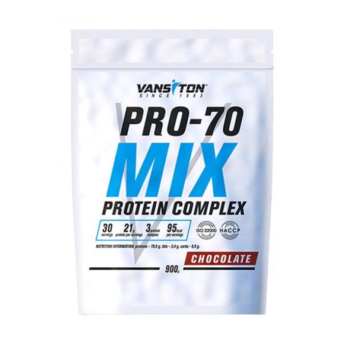Протеїн Vansiton Pro-70 Mix Protein Complex Шоколад, в порошку, 900 г